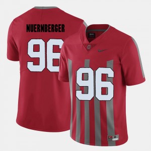Sean Nuernberger OSU Jersey Mens #96 College Football Red 121169-114