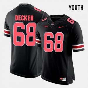 #68 Taylor Decker OSU Jersey College Football For Kids Black 142542-679
