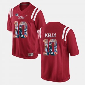 Chad Kelly Ole Miss Jersey Red Men #10 Player Pictorial 498845-687
