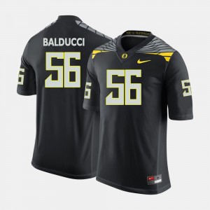 College Football #56 For Men's Alex Balducci Oregon Jersey Black 823746-932