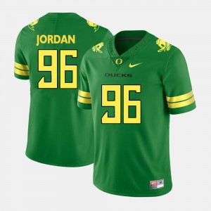 Men's #96 Dion Jordan Oregon Jersey College Football Green 155591-822