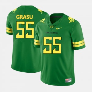 #55 College Football Green Hroniss Grasu Oregon Jersey Men 769918-155
