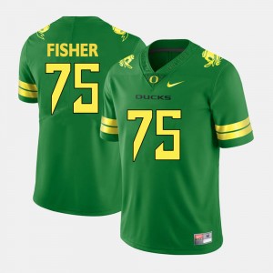 For Men Jake Fisher Oregon Jersey College Football #75 Green 800782-572
