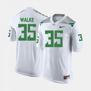 Mens White College Football Joe Walker Oregon Jersey #35 438834-483