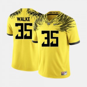 College Football Men Joe Walker Oregon Jersey Yellow #35 641012-658