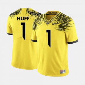 Yellow #1 Josh Huff Oregon Jersey Mens College Football 339084-498