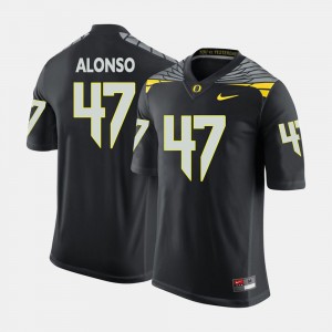 #47 Kiko Alonso Oregon Jersey College Football Mens Black 912917-521