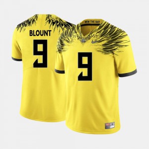 College Football #9 For Men's LeGarrette Blount Oregon Jersey Yellow 316189-932