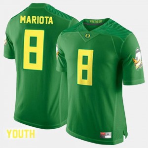 For Kids Green #8 College Football Marcus Mariota Oregon Jersey 319630-195