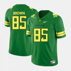 For Men's #85 Green College Football Pharaoh Brown Oregon Jersey 925501-474