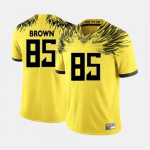 #85 Pharaoh Brown Oregon Jersey Yellow College Football For Men's 933929-657