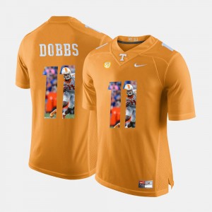 #11 Orange Joshua Dobbs UT Jersey Pictorial Fashion For Men 225646-863
