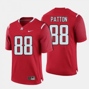 College Football #88 Andre Patton Rutgers Jersey Mens Red 986349-923