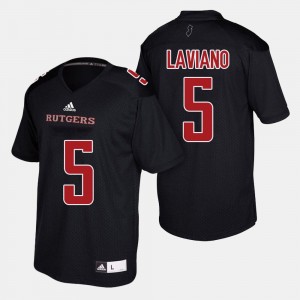 #5 Chris Laviano Rutgers Jersey For Men's Black College Football 518051-961