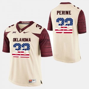 Samaje Perine OU Jersey US Flag Fashion Mens #32 White 832817-468