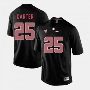Mens Alex Carter Stanford Jersey Black #25 College Football 360018-502