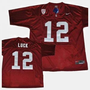 Andrew Luck Stanford Jersey College Football Red Mens #12 420924-597