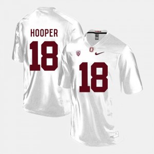 College Football Austin Hooper Stanford Jersey #18 Men's White 895361-811