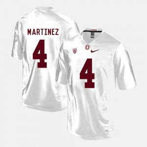 For Men's College Football #4 Blake Martinez Stanford Jersey White 706839-726