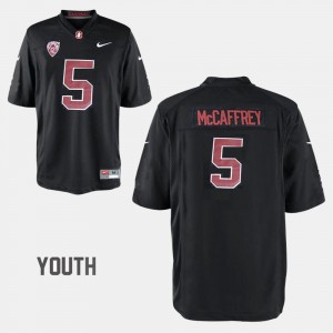 #5 Youth(Kids) College Football Christian McCaffrey Stanford Jersey Black 970423-674