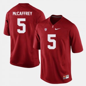 Christian McCaffrey Stanford Jersey #5 For Men College Football Cardinal 906861-939