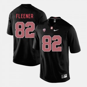 Men's Black College Football Coby Fleener Stanford Jersey #82 571744-943