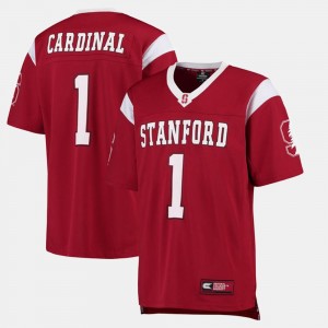 Mens College Football Stanford Jersey #1 Cardinal 672442-653
