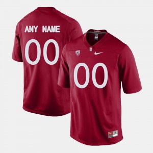Stanford Customized Jersey College Limited Football For Men Cardinal #00 928660-456
