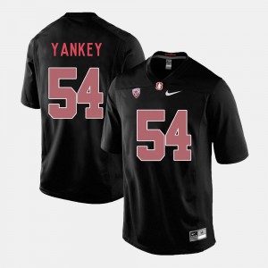 College Football Black David Yankey Stanford Jersey #54 For Men 652919-482