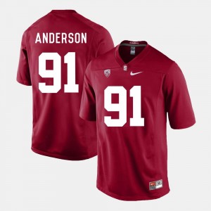 Cardinal Henry Anderson Stanford Jersey College Football #91 Men's 988038-136