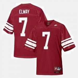 John Elway Stanford Jersey College Football Mens #7 Red 130254-870