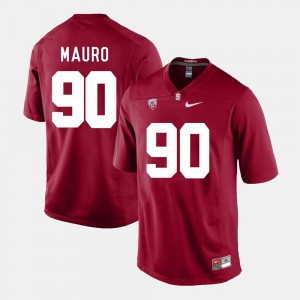 #90 Cardinal For Men Josh Mauro Stanford Jersey College Football 782467-249