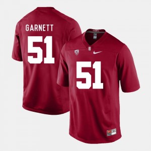 College Football Men's Cardinal Joshua Garnett Stanford Jersey #51 365533-983