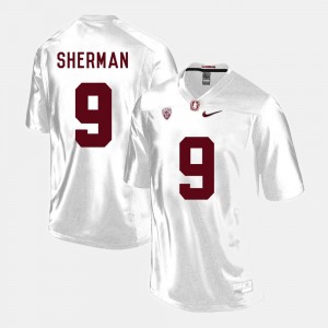White Richard Sherman Stanford Jersey #9 College Football Men 657032-158