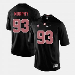 Men's Black College Football #93 Trent Murphy Stanford Jersey 950592-131