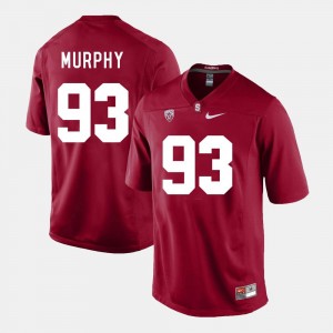 College Football #93 Men Cardinal Trent Murphy Stanford Jersey 410975-400