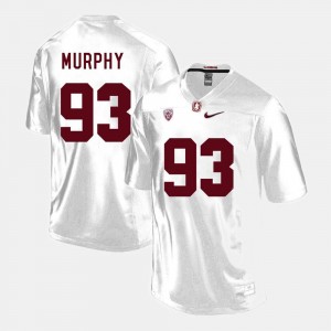 #93 For Men's Trent Murphy Stanford Jersey College Football White 242373-412