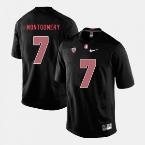 Ty Montgomery Stanford Jersey Mens Black College Football #7 724388-900