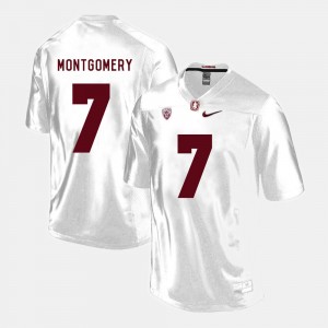 White #7 Ty Montgomery Stanford Jersey College Football For Men 491778-729