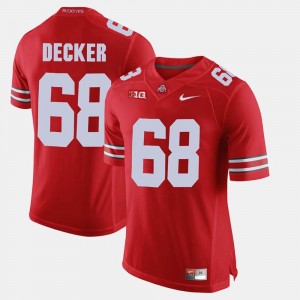 Taylor Decker OSU Jersey #68 Men Alumni Football Game Scarlet 971652-892
