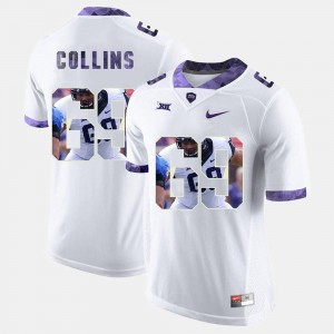 High-School Pride Pictorial Limited #69 Aviante Collins TCU Jersey White For Men's 648528-981