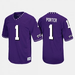 Men Purple Emanuel Porter TCU Jersey Throwback #1 435567-481