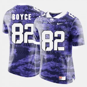 College Football Josh Boyce TCU Jersey #82 For Men's Purple 446606-768