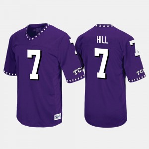 Kenny Hill TCU Jersey Purple #7 For Men Throwback 299400-476