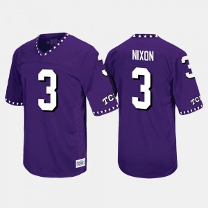 Shaun Nixon TCU Jersey Purple Throwback Men #3 124036-885