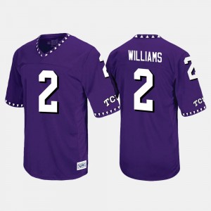 Throwback Purple Men's Taj Williams TCU Jersey #2 613860-589