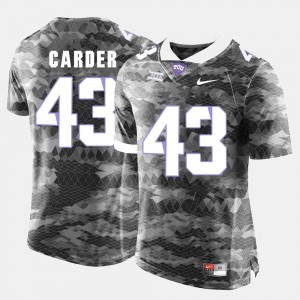 For Men Tank Carder TCU Jersey College Football Gray #43 620819-341