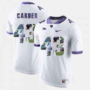 Tank Carder TCU Jersey #43 High-School Pride Pictorial Limited White Mens 357786-650