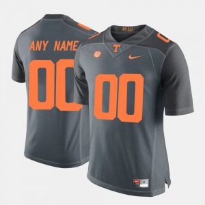 College Limited Football UT Customized Jerseys #00 Grey For Men's 150922-189