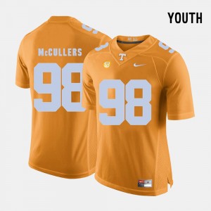 Orange College Football Daniel McCullers UT Jersey For Kids #98 677439-400